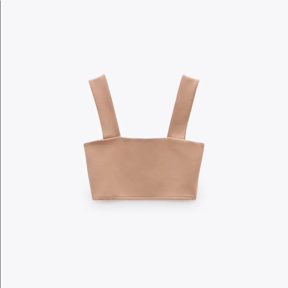Zara cropped shirt